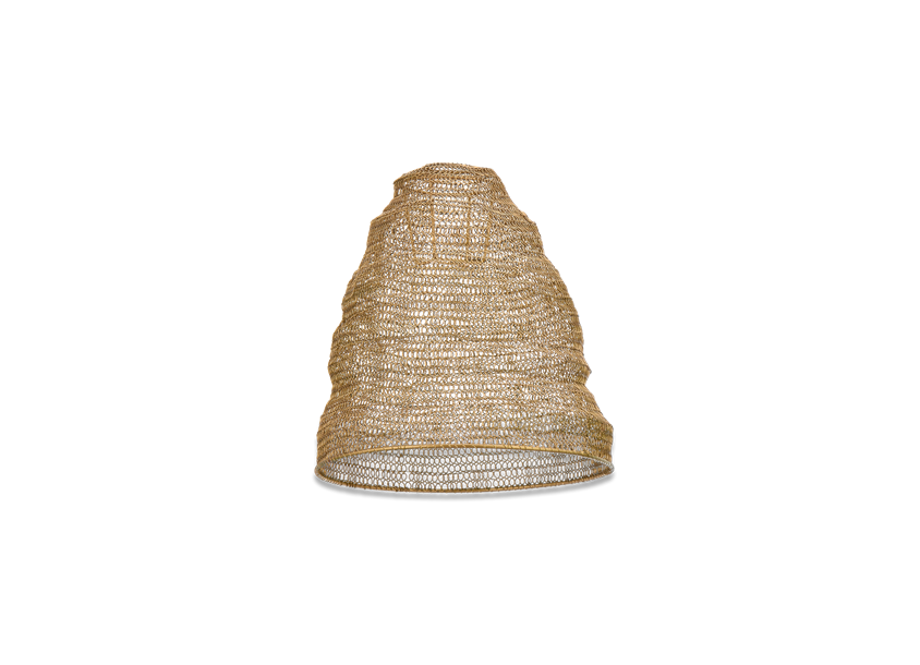 JATANI WIRE LAMPSHADE - ANTIQUE BRASS