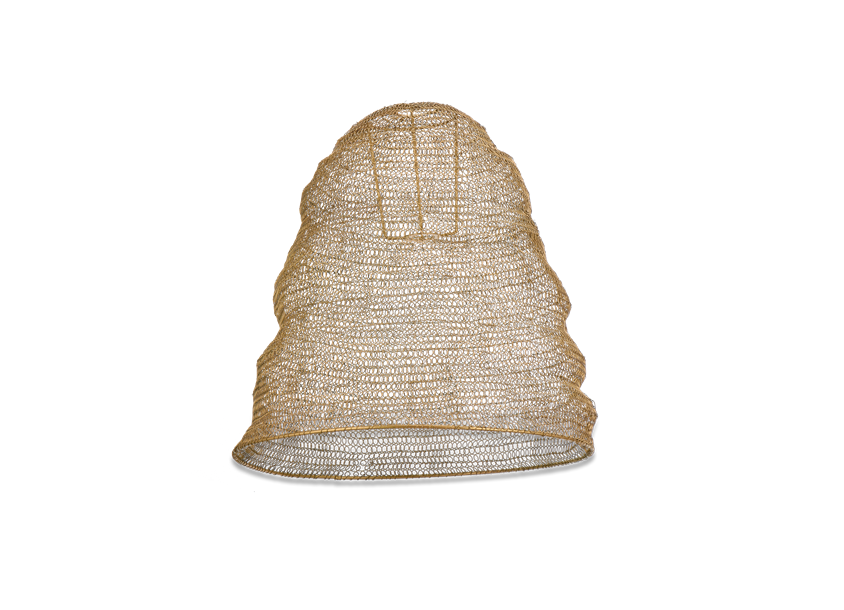 JATANI WIRE LAMPSHADE - ANTIQUE BRASS