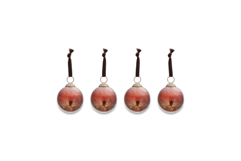 LOT DE 4 BOULES NARI – ROUILLE ANTIQUE