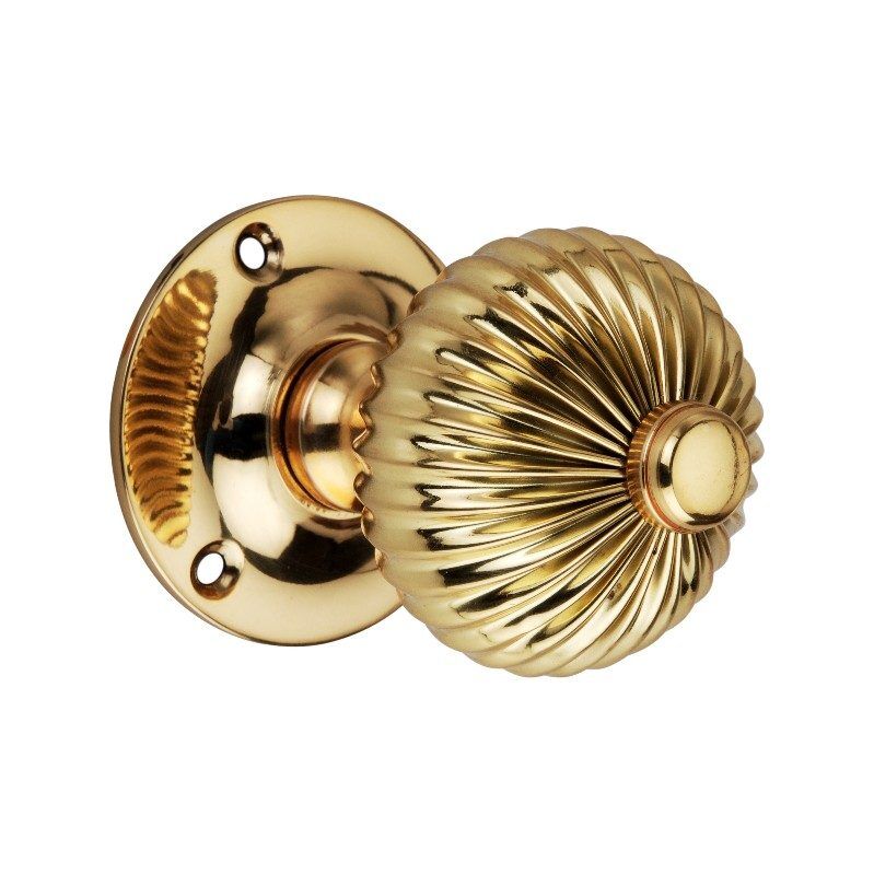 Regency Door Knob Polished Brass Home Decor