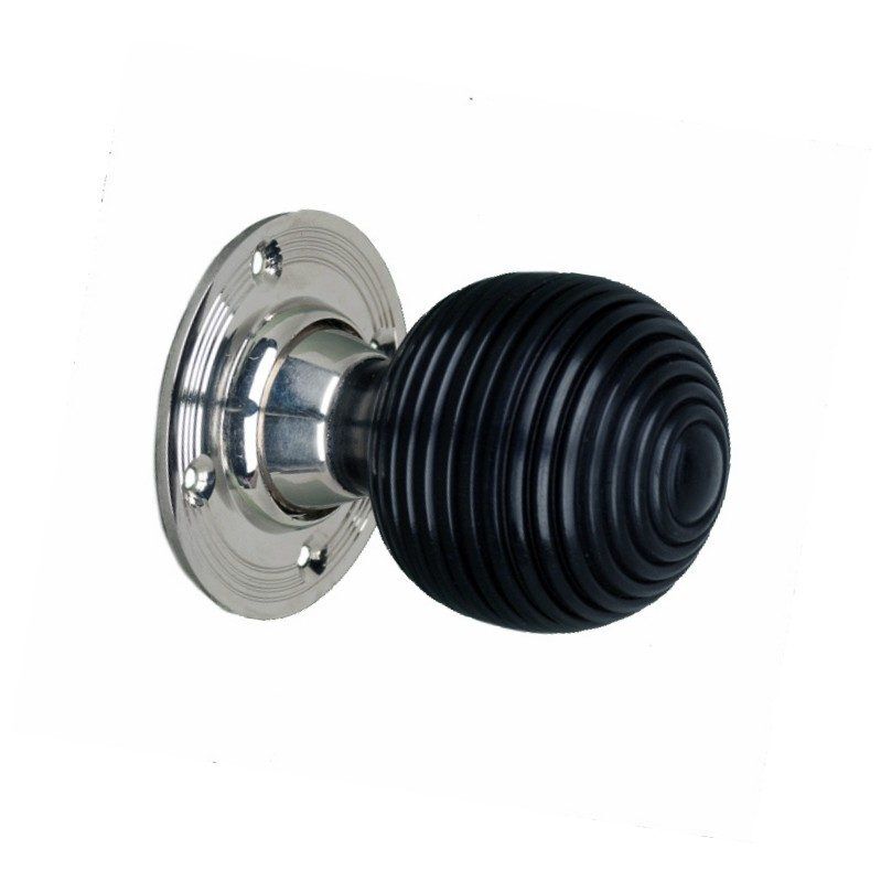 Ebony Wood Beehive Door Knob Home Decor