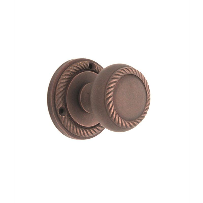 Georgian Mortice Door Knob Aged Bronze Home Decor
