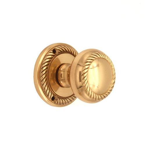 Georgian Door Knob Polished Brass Home Decor