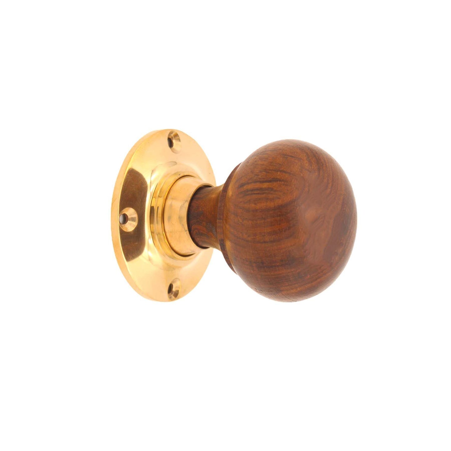 Rosewood Bun Door Knob Home Decor