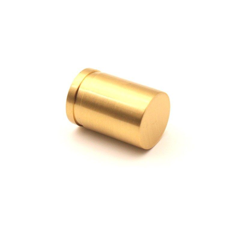 Cylinder Cupboard Pull Satin Brass Home Decor