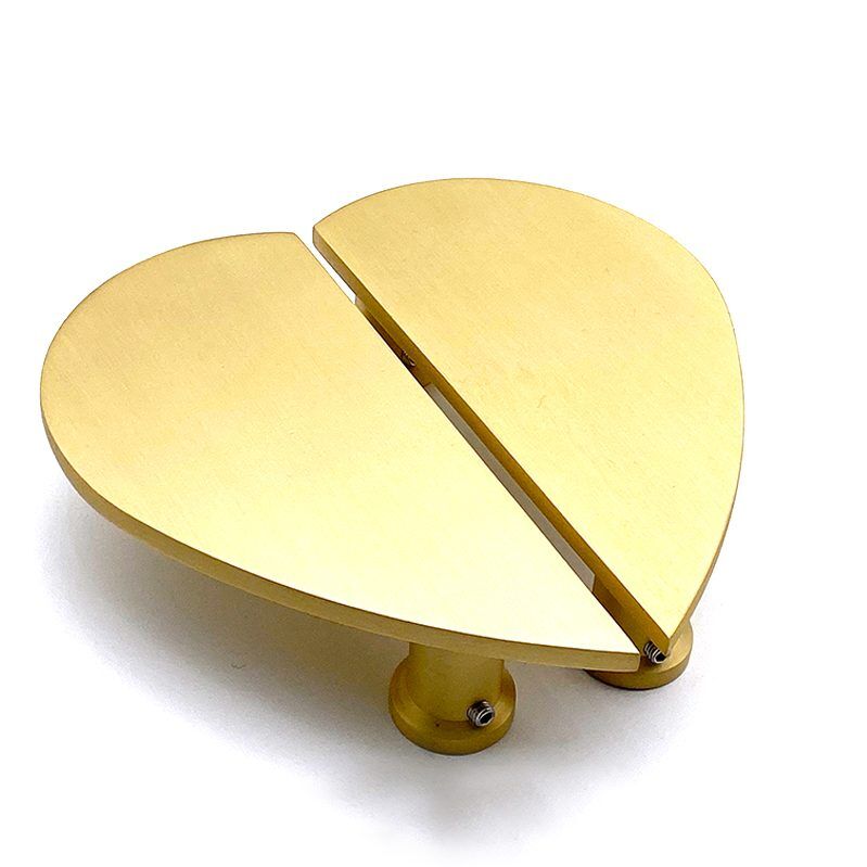 Heart Door Knocker - Polished Brass