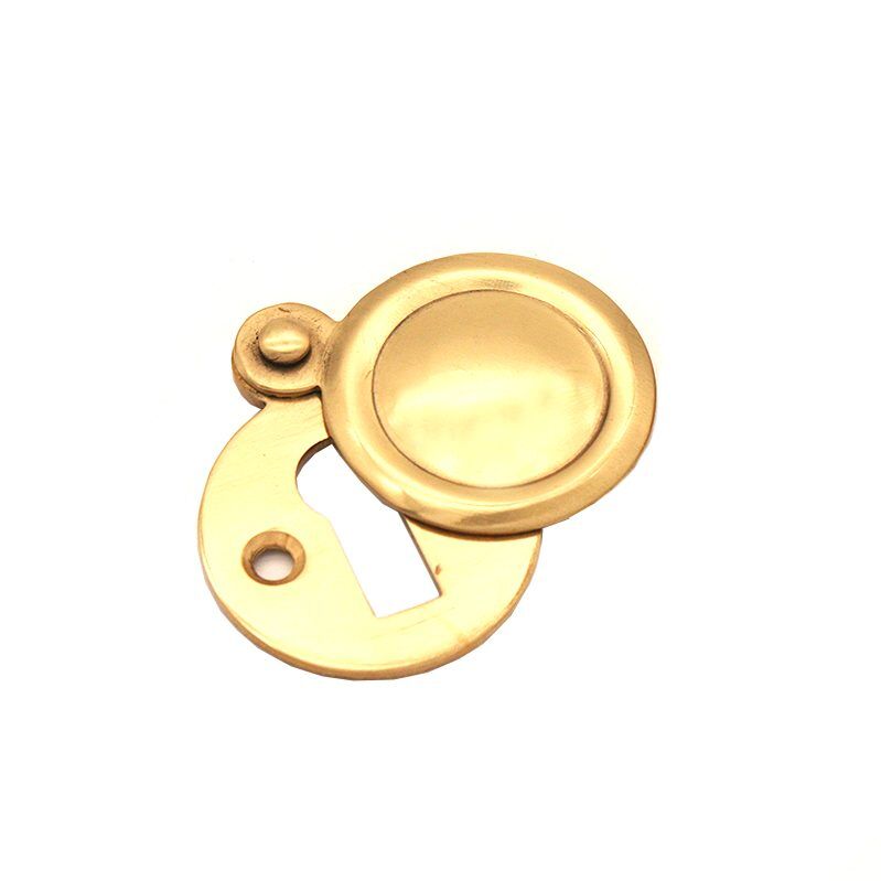 Victorian Keyhole Cover Polished Brass Home Decor