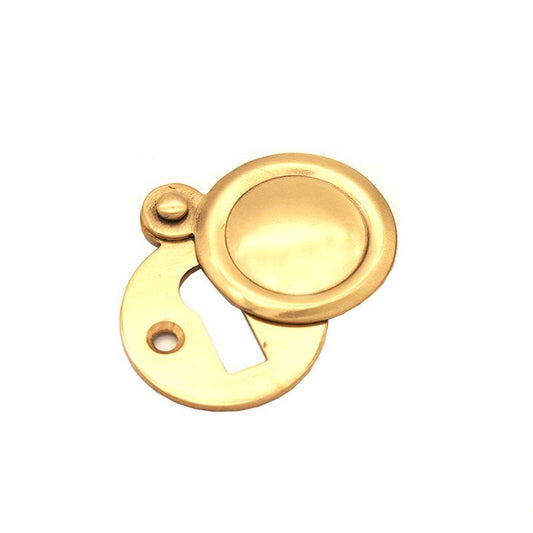Victorian Keyhole Cover Polished Brass Home Decor