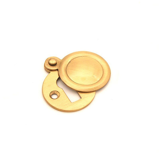 Victorian Key hole Covered Satin Brass