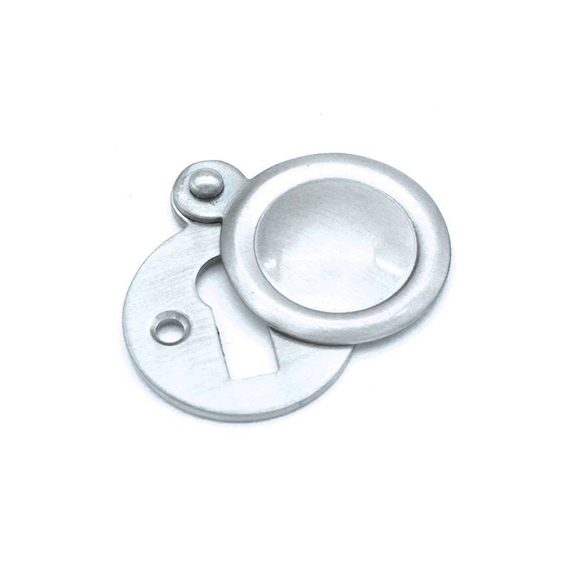 Victorian Keyhole Cover Satin Chrome Home Decor