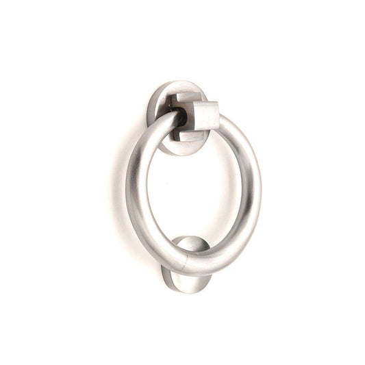 Ring Door Knocker Satin Chrome Home Decor