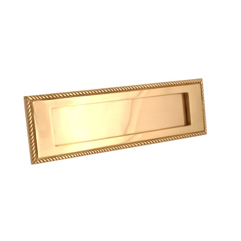 Georgian Letter Plate Polished Brass Home Decor