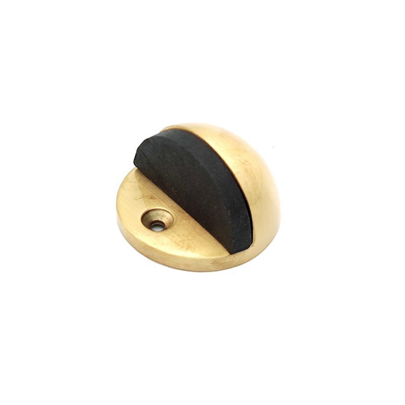 Half Moon Door Stopper Satin Brass Home Decor