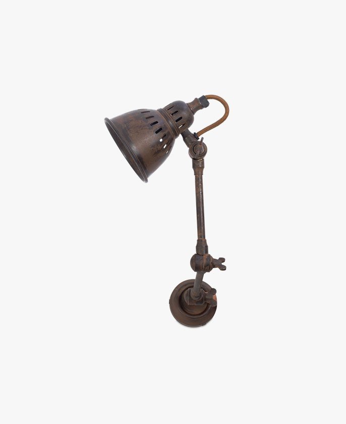 AUSZIEHBARE WANDLEUCHTE AUS MESSING TUBU