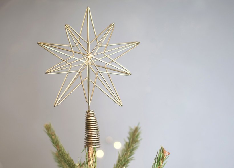 Christmas Star Tree Topper Home Decor
