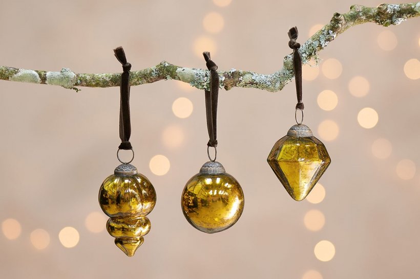 Antique Green Ura Baubles Home Decor