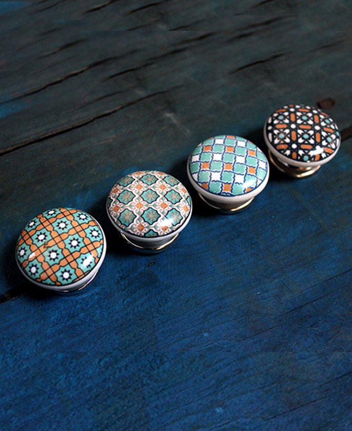 MOROCCAN CERAMIC CUPBOARD KNOBS Home Decor