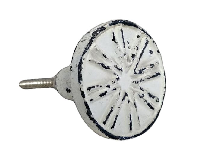 Chic Design White Cast Iron Cabinet Pulls