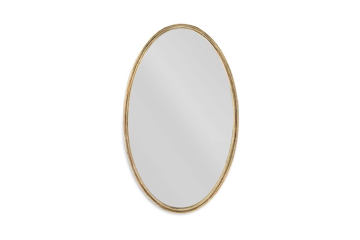 Almora Oval Mirror - Antique Brass