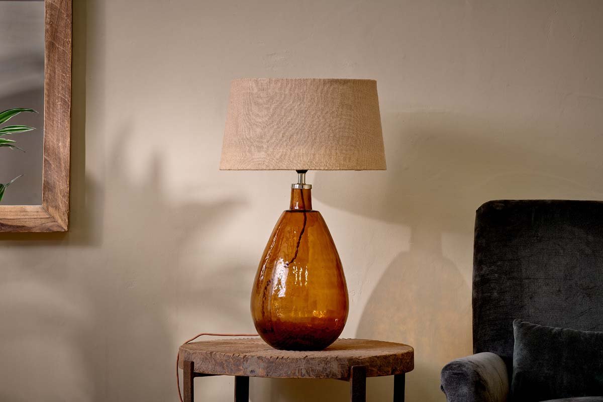 Glass Table Lamp Home Decor