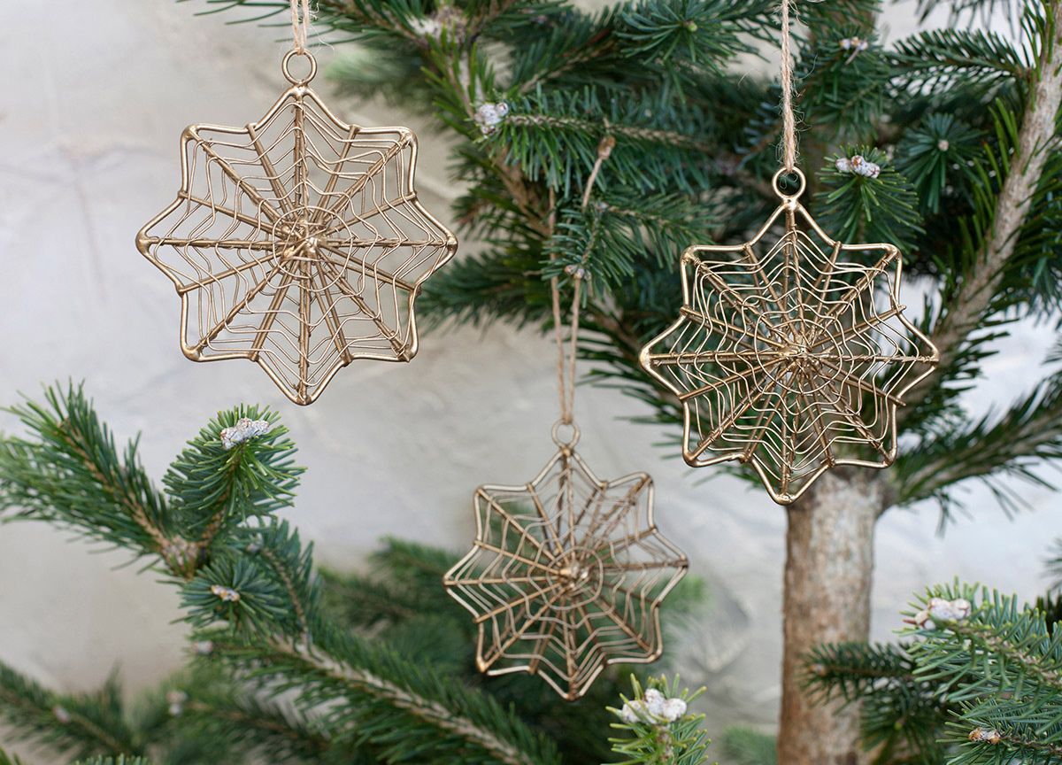 Christmas Wire Hanging Stars Home Decor