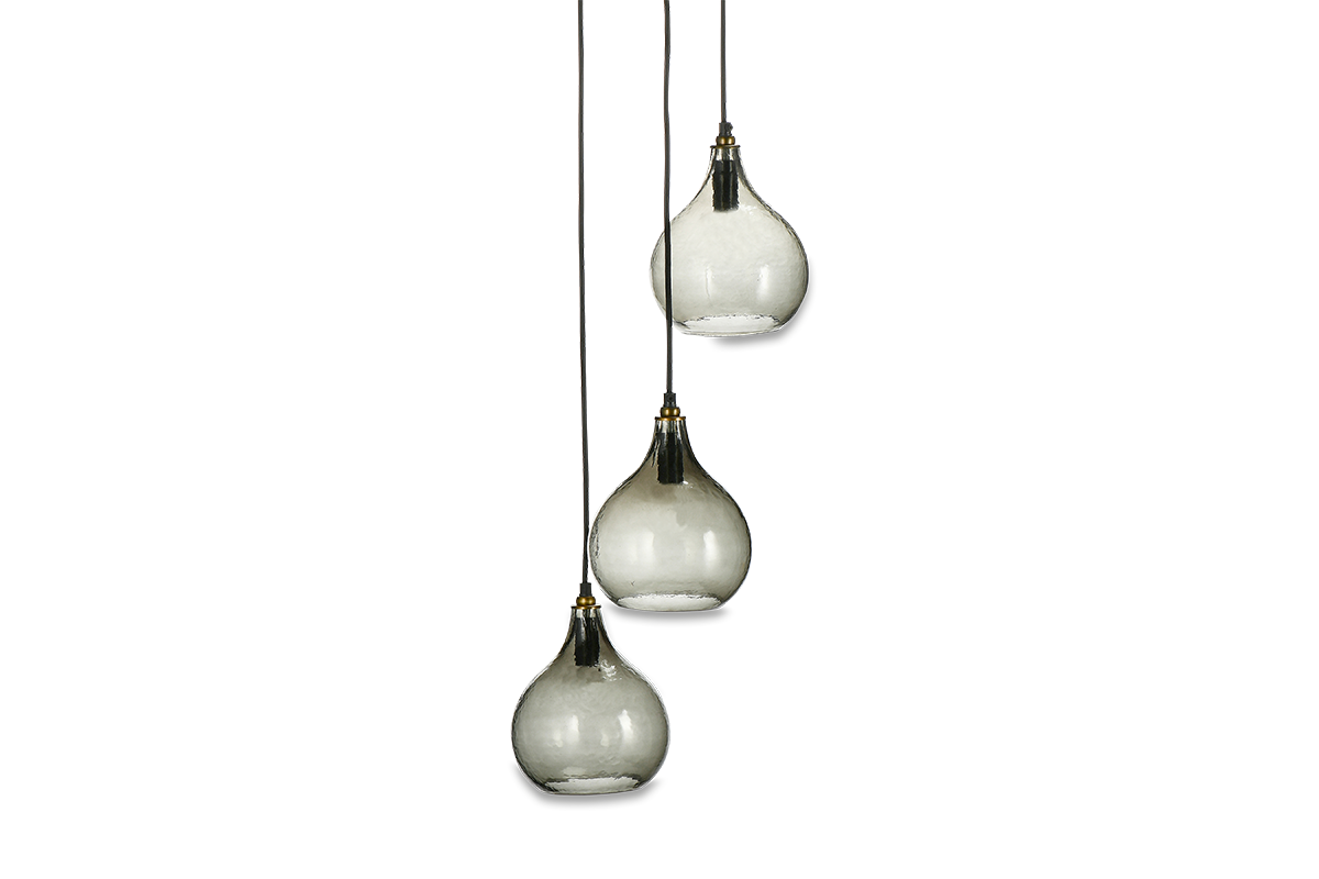 PENDENTIF ZIVA CLUSTER - FUMÉE VERTE