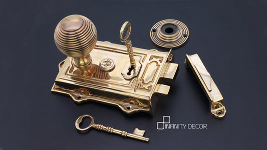 Rim Lock with Knobs -  Home Decor 