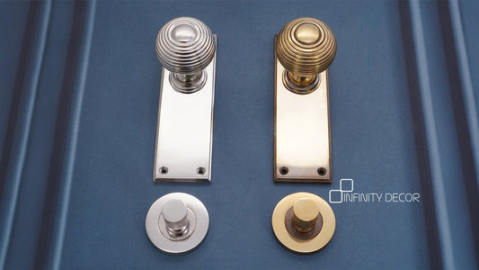 Beehive knob on backplate - Home Decor 
