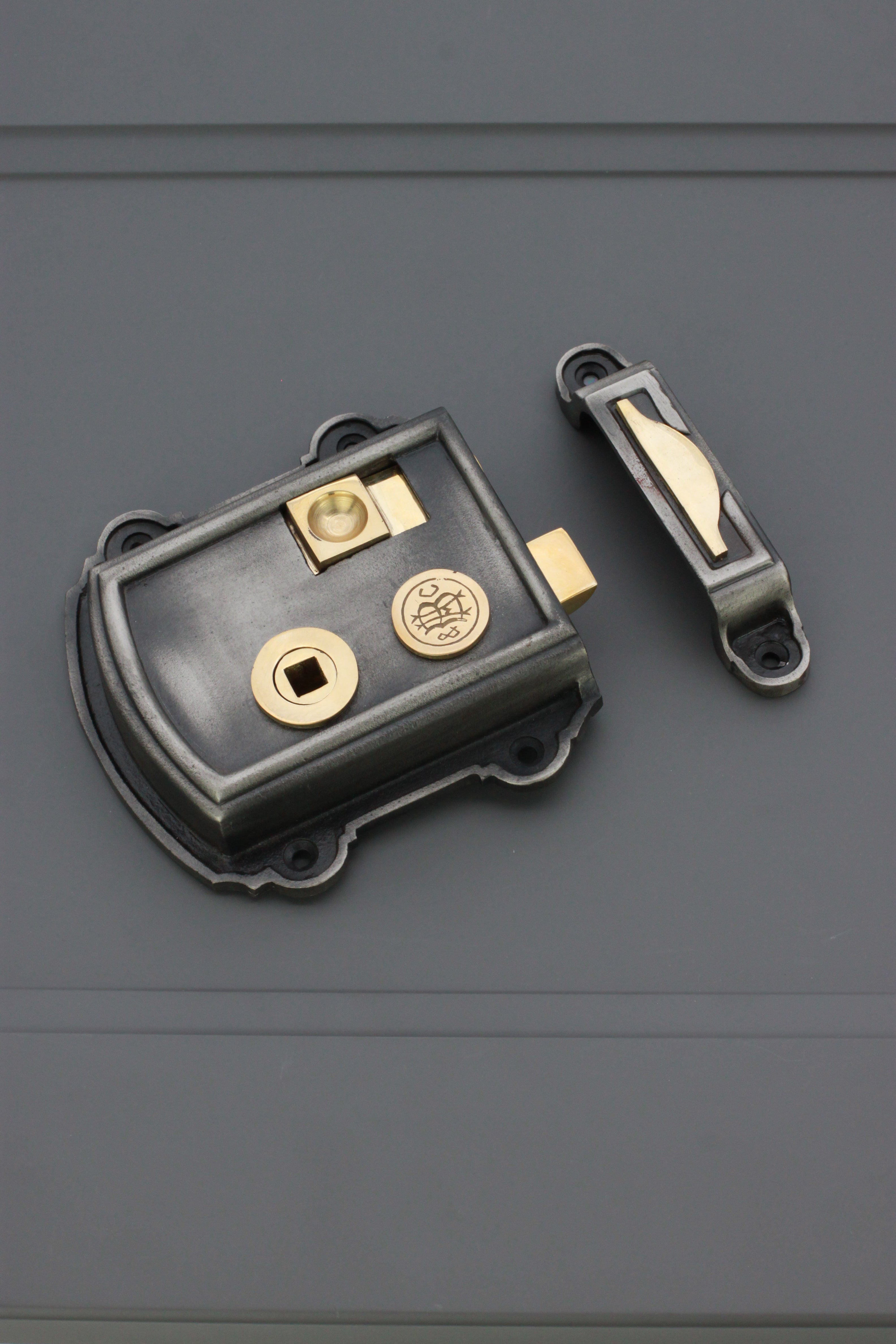 Vintage Iron Rim Locks for Period Doors | Infinity Decor