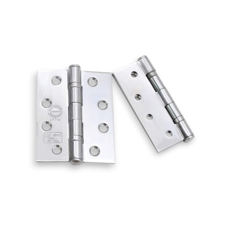 CE11 Mild Steel BB Butt Hinge - Polished Chrome