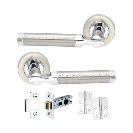 Lexis Lever on Rose Dual Tone Latch Pack
