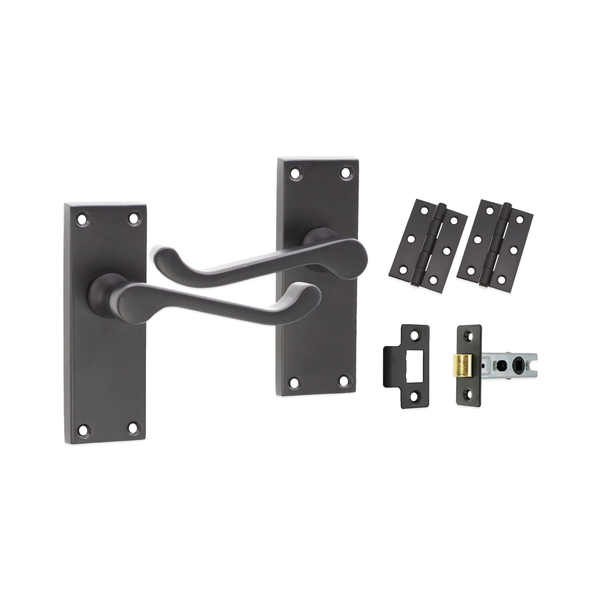Lever on Backplate Latch Pack Home Decor