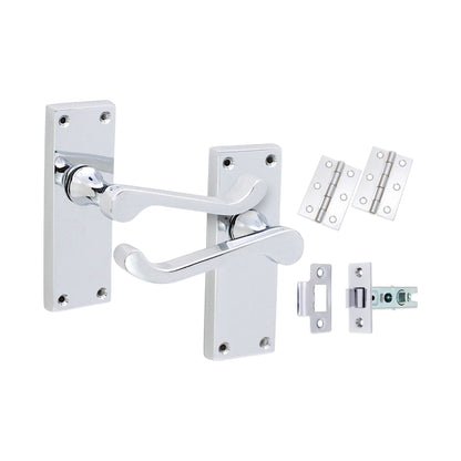 Lever on Backplate Latch Pack Home Decor