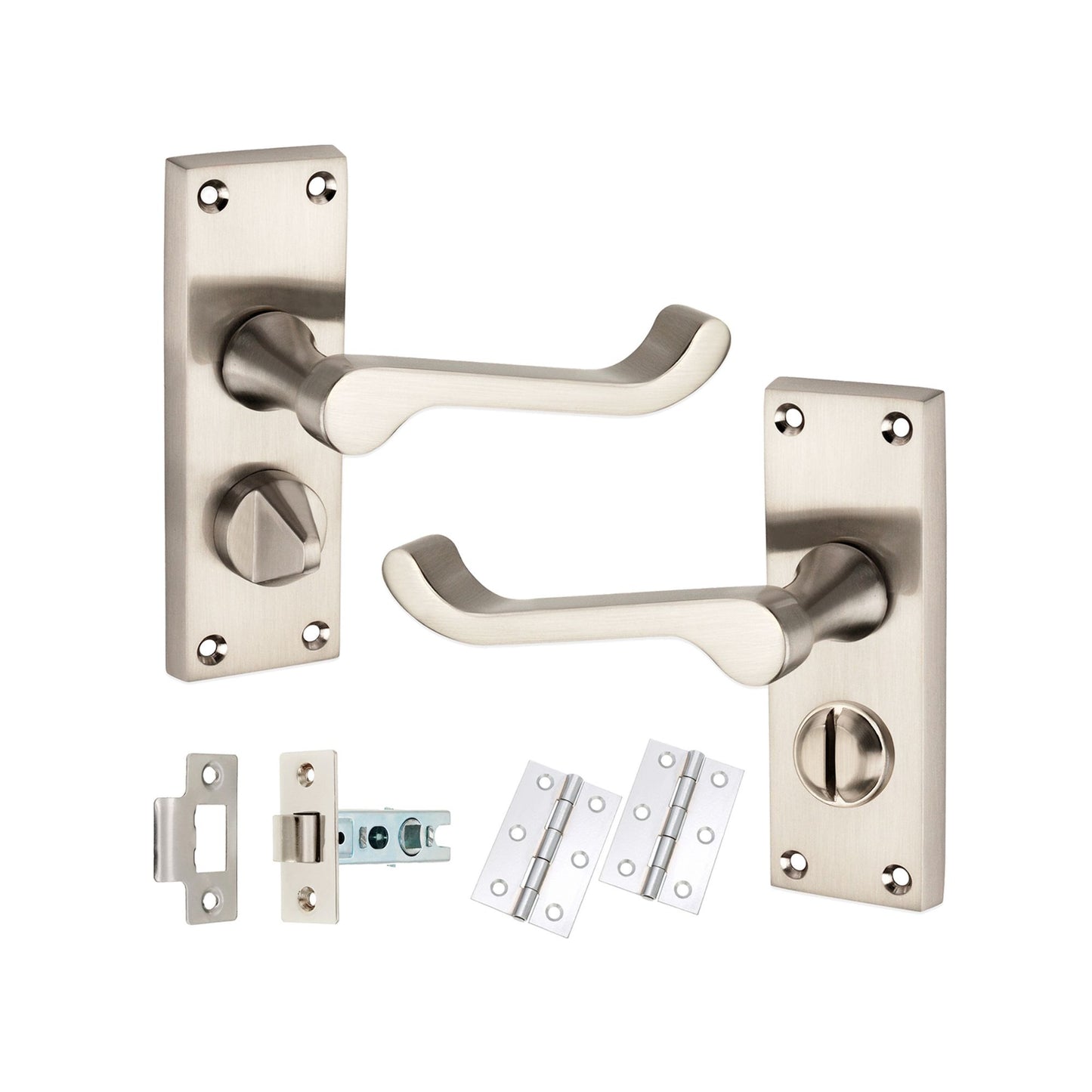 Lever on Backplate Latch Pack Home Decor