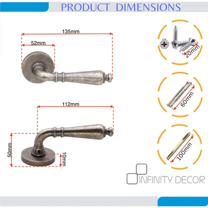 Lever on Rose Door Handle Home Decor