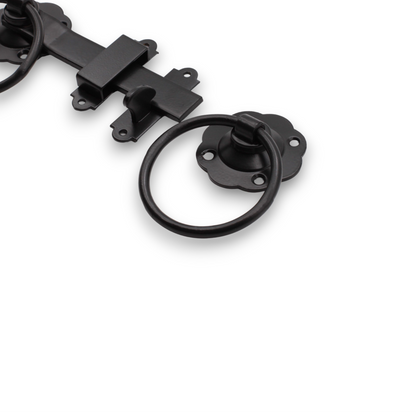 Black Ring Gate Latch Home Decor 