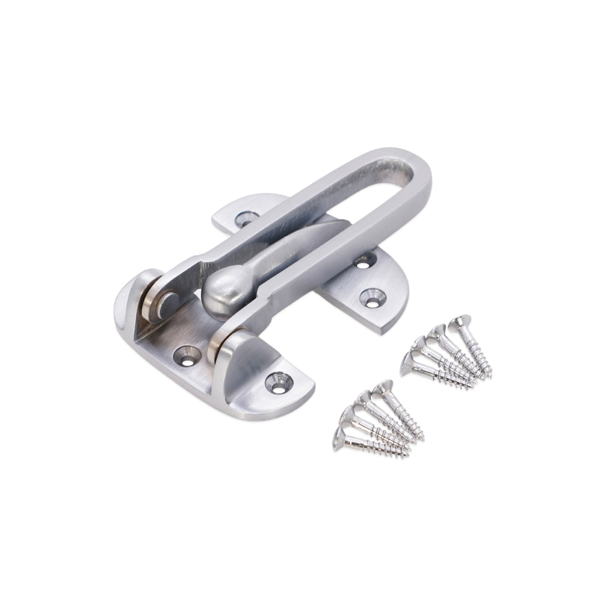 Satin Chrome Brass Door Guard Home Decor