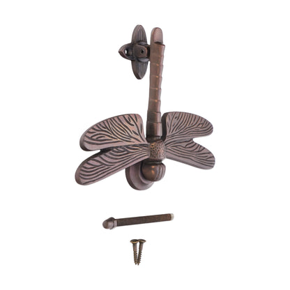 Aged Bronze Dragonfly Door Knocker Home Decor