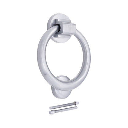 Satin Chrome Ring Door Knocker Home Décor