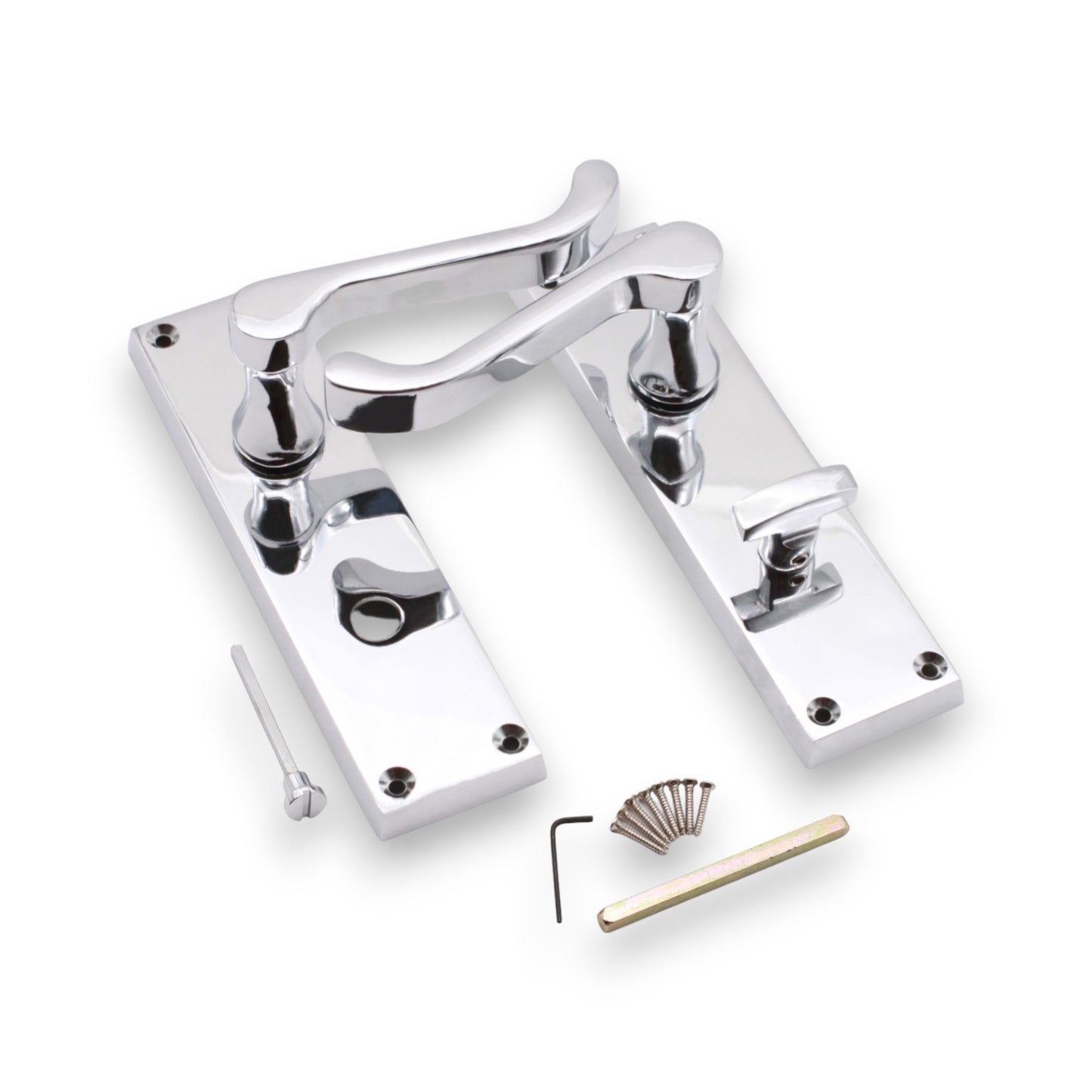 Lever on Backplate Door Handle Home Decor