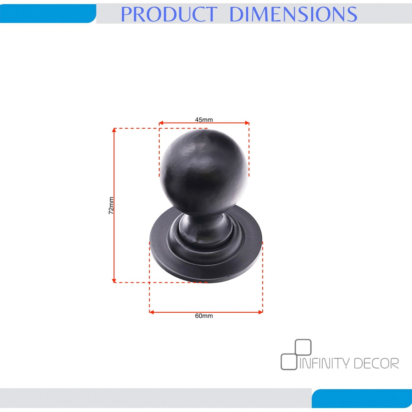 Ball Rim Door Knob Home Decor