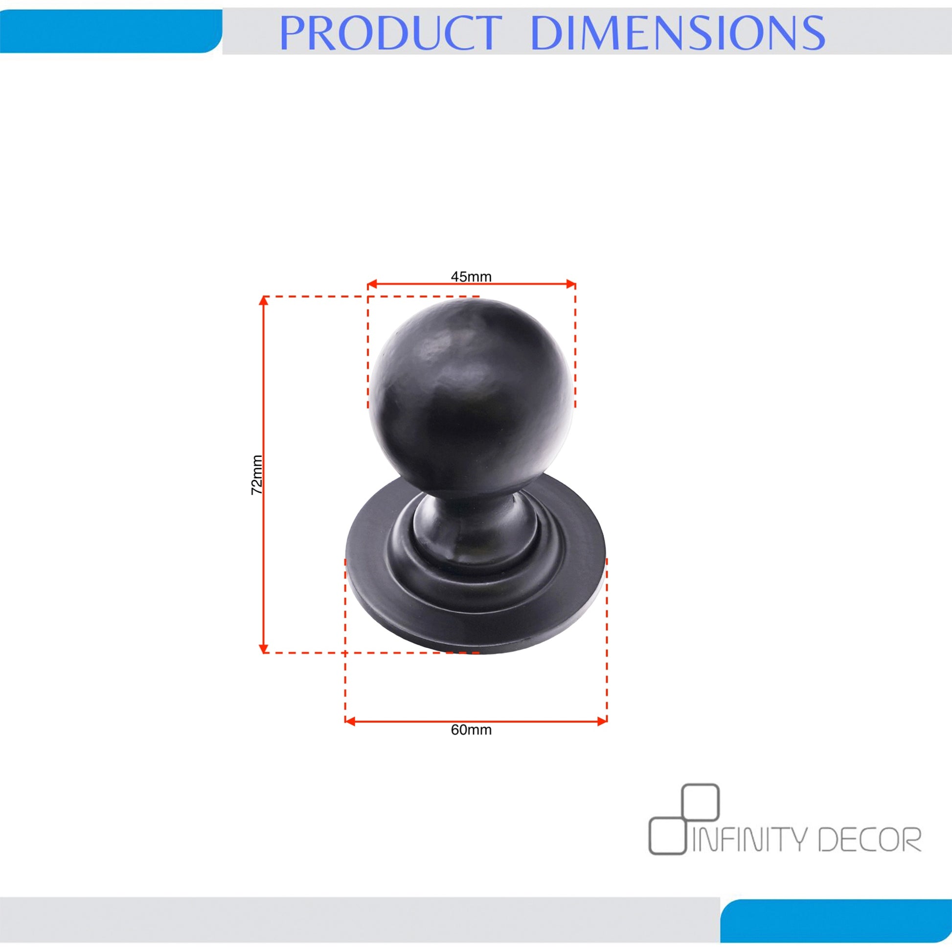 Ball Rim Door Knob Home Decor