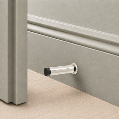 Polished Nickel Opal Knurlmond Door Stop Home Decor