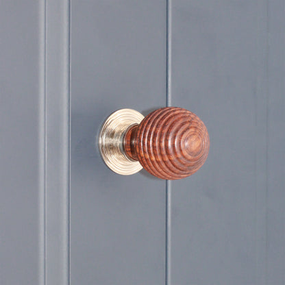 Rosewood Preston Large Cupboard Knob Polished Nickel