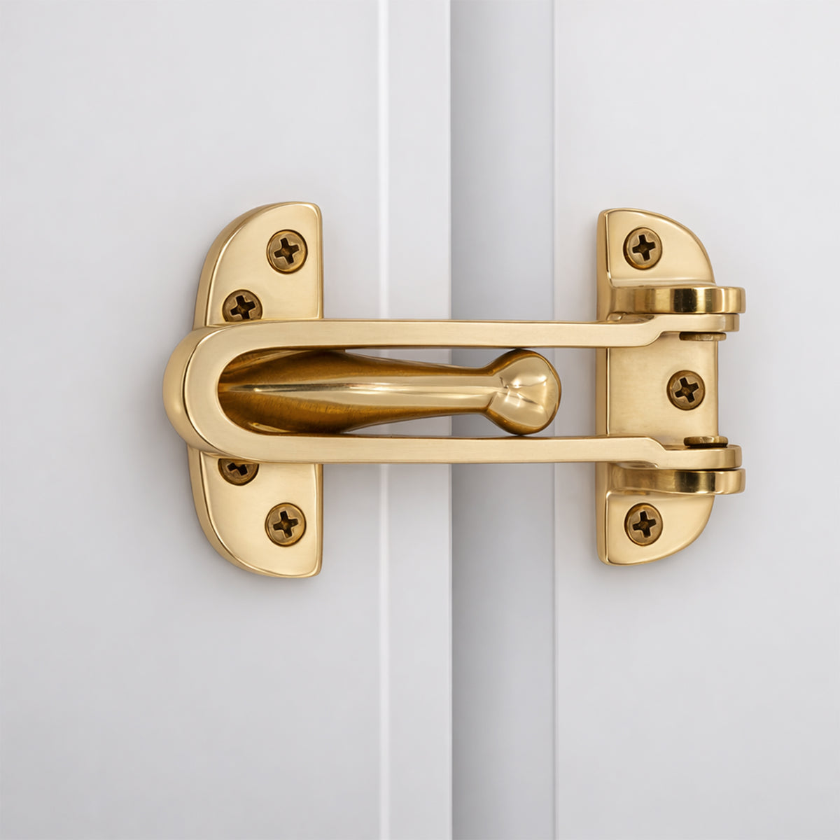 Polished Brass Door Guard Home Decor