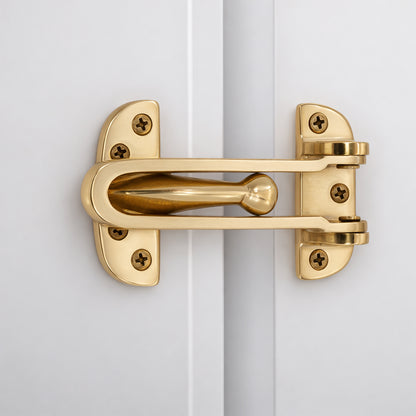 Polished Brass Door Guard Home Decor