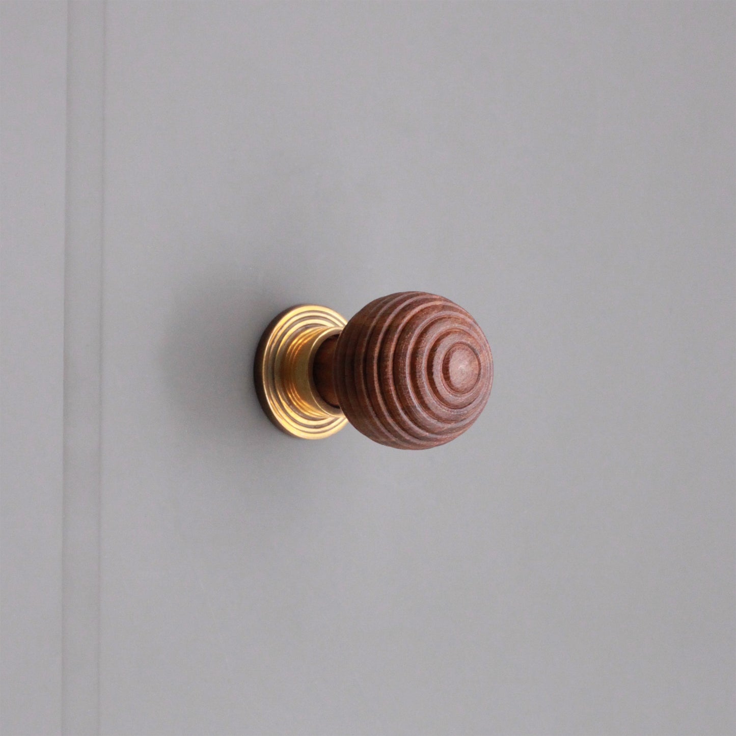 Rosewood Preston Small Cupboard Knob Aged Brass