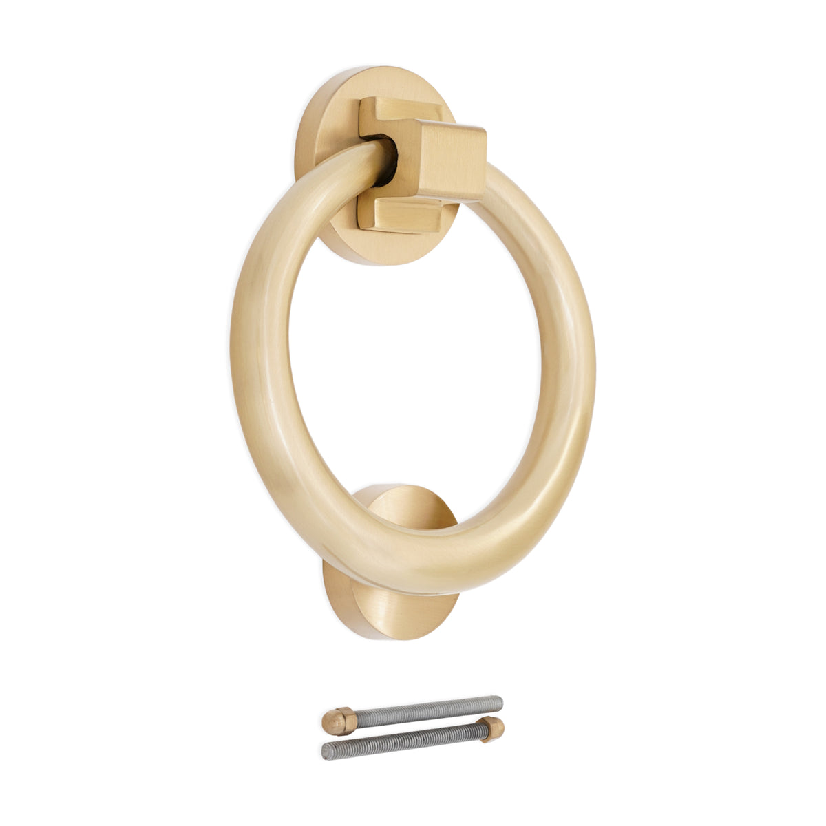 Satin Brass Ring Door Knocker Home Decor