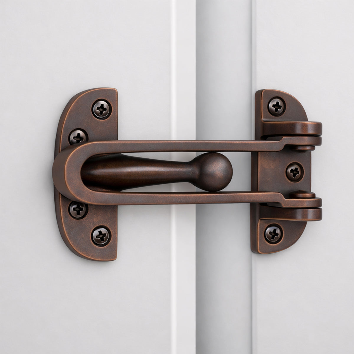 Aged Bronze Brass Door Guard Home Decor