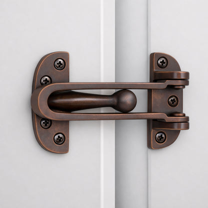 Aged Bronze Brass Door Guard Home Decor